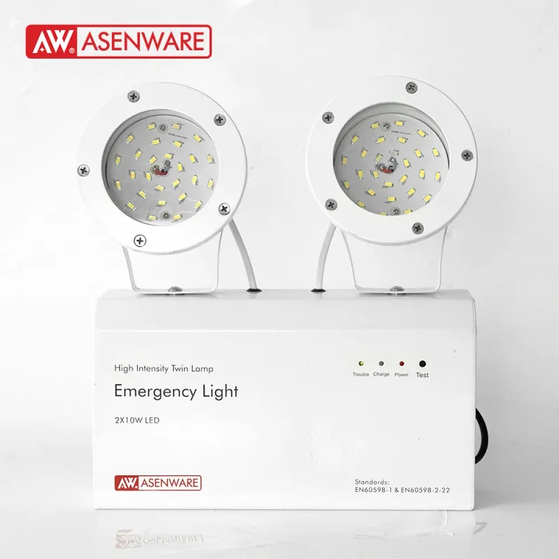 Asenware AW-EL208 Twin Spot 20W High-brightness Emergency Light - CV. Berkah Mitra Safety