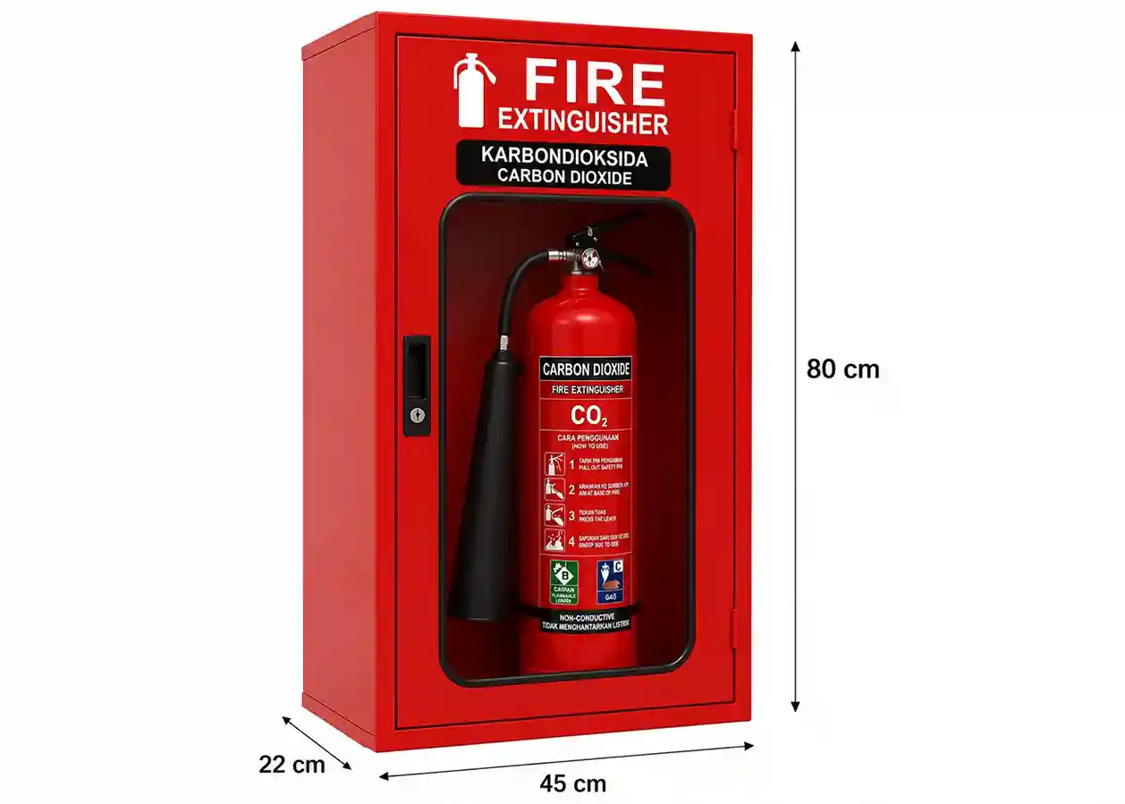 DITEX Box Fire Extinguisher APAR CO2 (carbon Dioxide) Ukuran 22x80x45 Cm