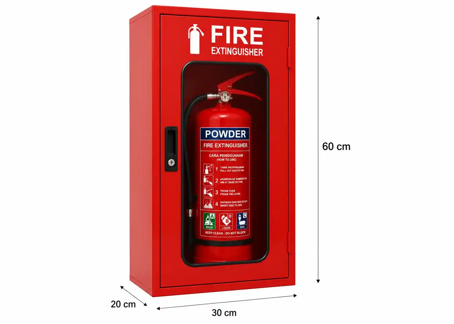 DITEX Box Fire Extinguisher Ukuran 30x60x20 Cm