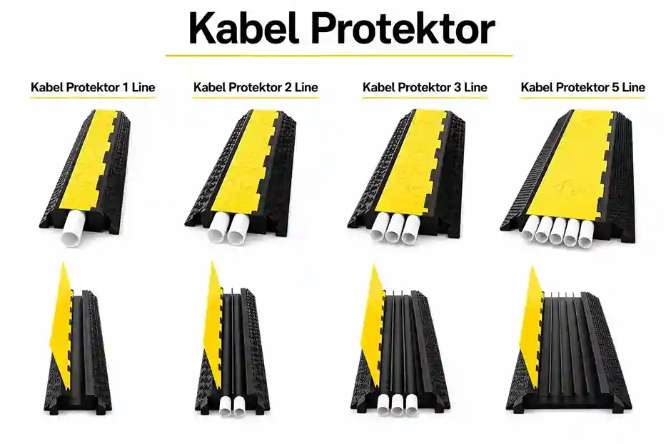 Tonata Rubber Cable Protector – Pelindung Kabel Karet Heavy Duty 1-5 Line - CV. Berkah Mitra Safety