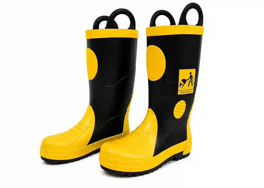 Tonata Safety Fire Boot – Sepatu Pemadam Kebakaran Polyaramide, Warna Hitam Kuning, Ukuran 39-43 - CV. Berkah Mitra Safety