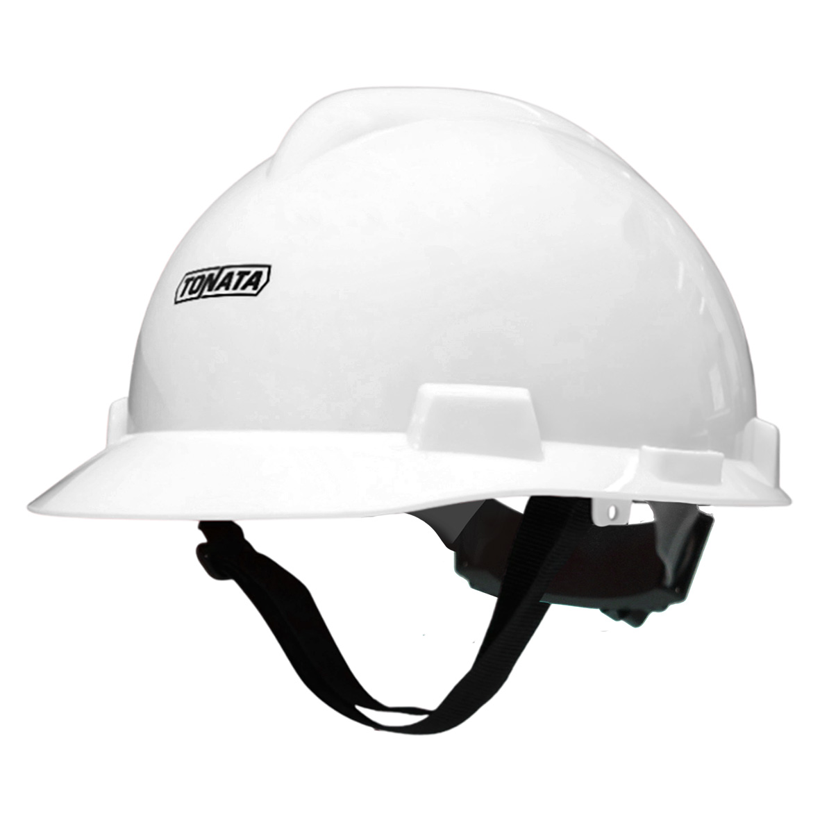 Tonata Safety Helmet Heavy Duty - Helm Proyek Include Inner Fast Track Klop Putar - Helm Kerja Putih - CV. Berkah Mitra Safety